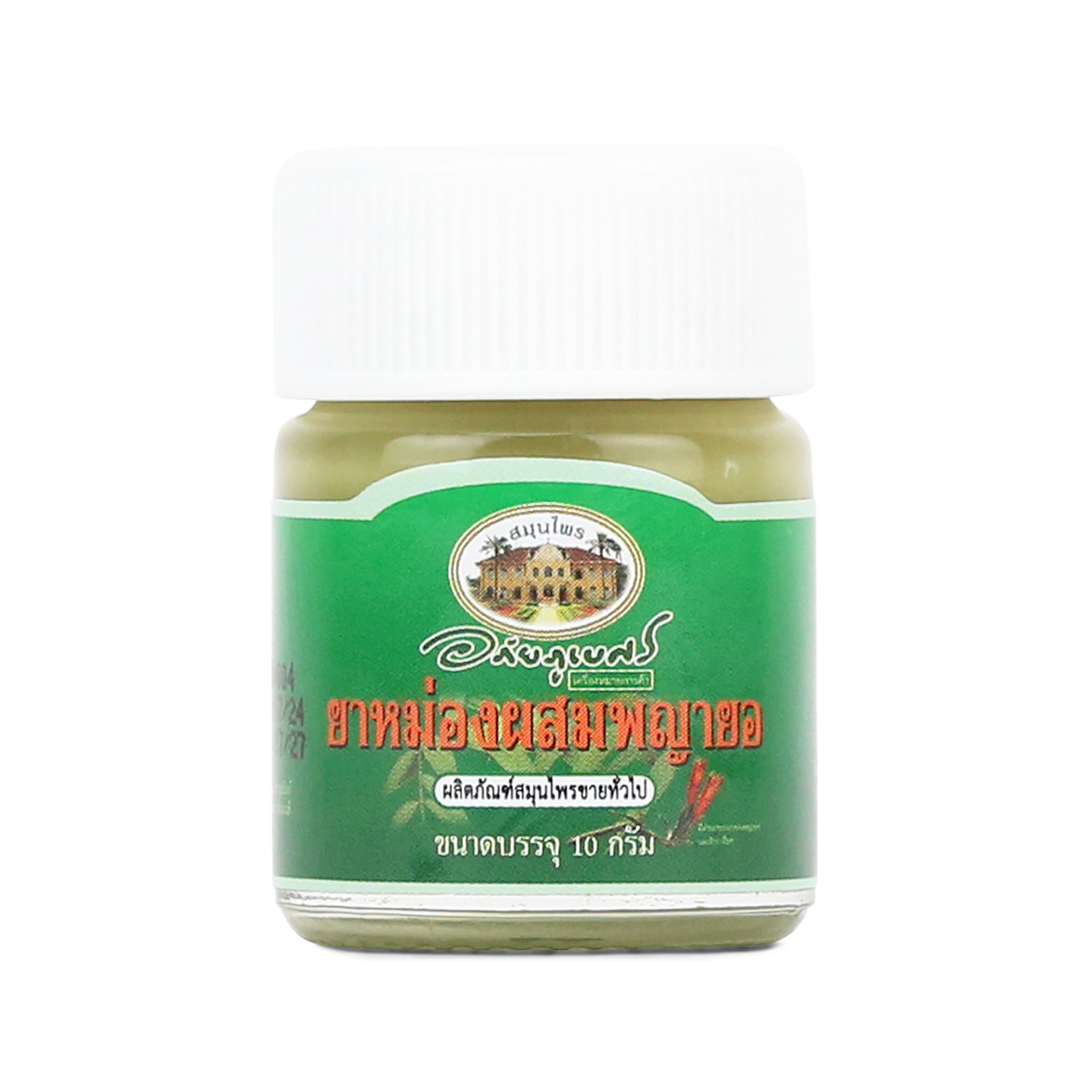 Abhaibhubejhr Phaya Yo Clinacanthus Herbal Balm for Insect Bite Comfort 10 g