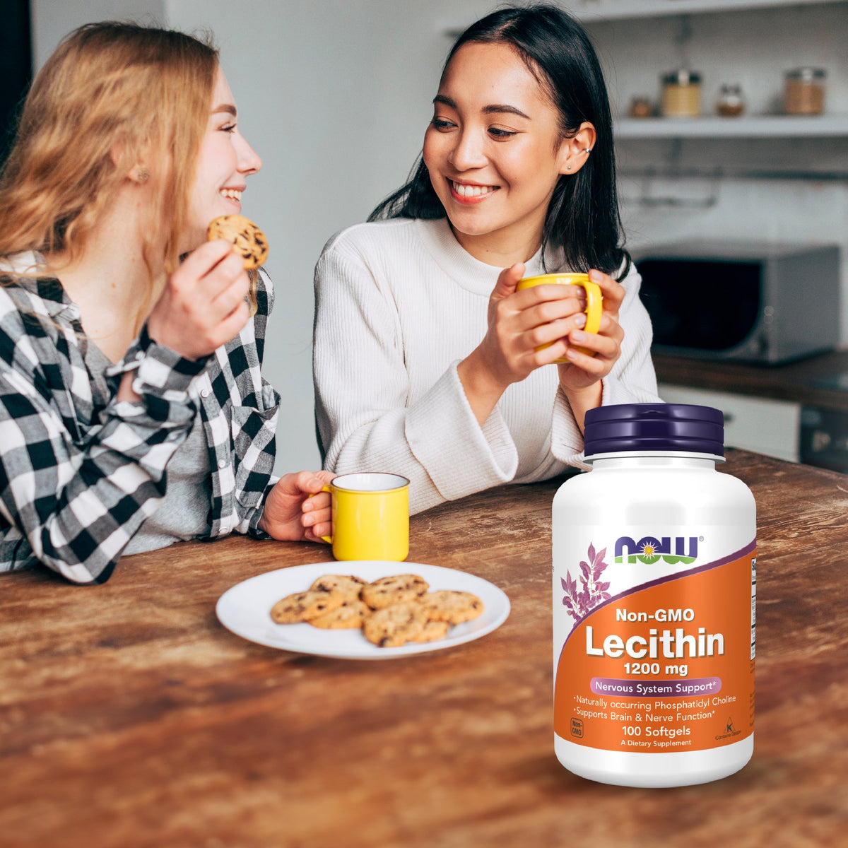 NOW Foods Lecithin 1200mg Softgels for Everyday Wellness Twin Pack