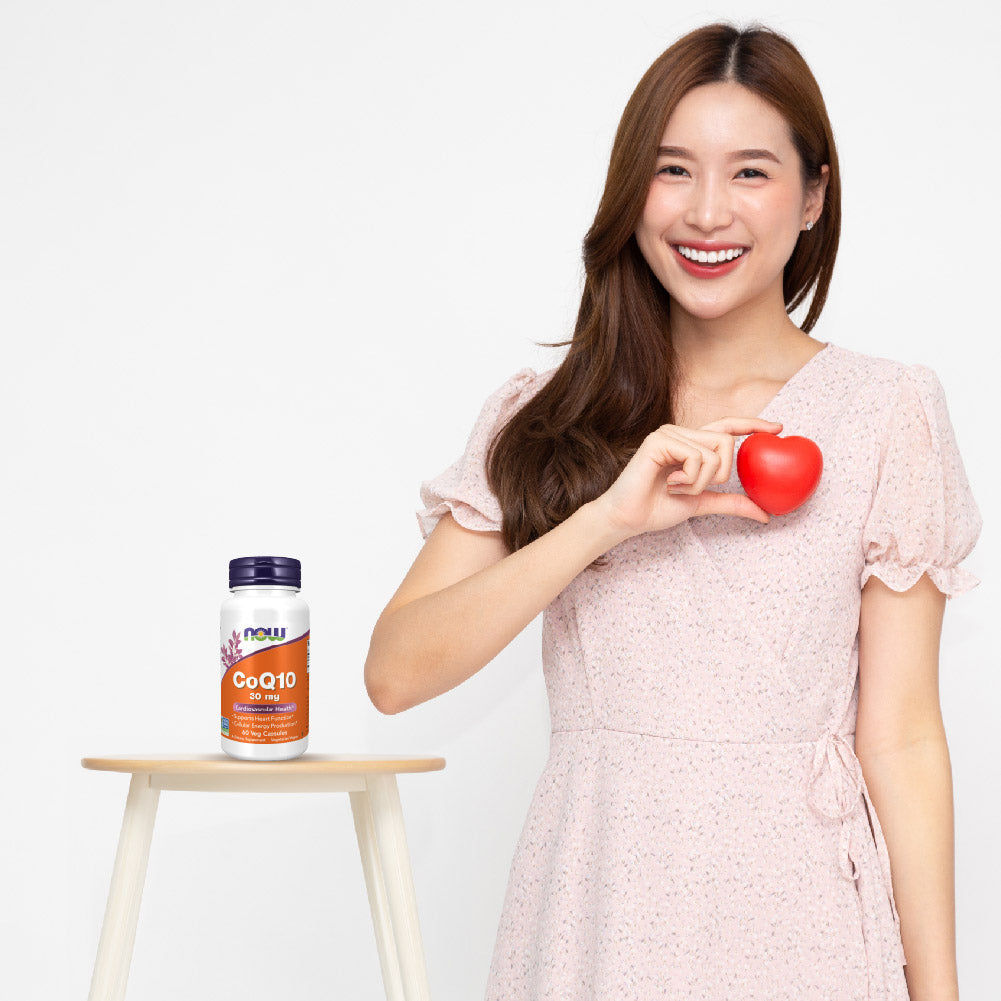 NOW Foods CoQ10 Veg Capsules for Heart and Energy Support 30mg 60 Veg Capsules