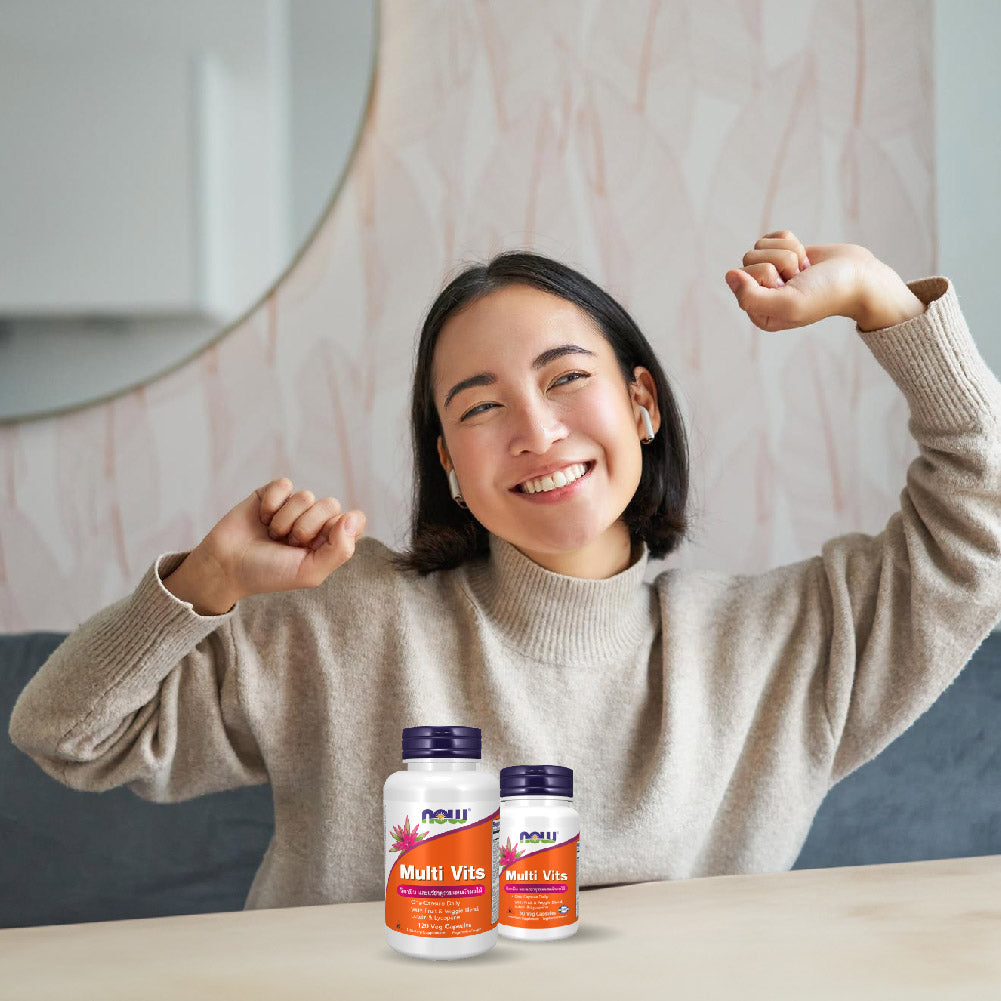 NOW Foods Multi Vits Multivitamin Mineral Daily for Eye Health Support 120 Capsules