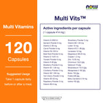 NOW Foods Multi Vits Multivitamin Mineral Daily for Eye Health Support 30 Capsules