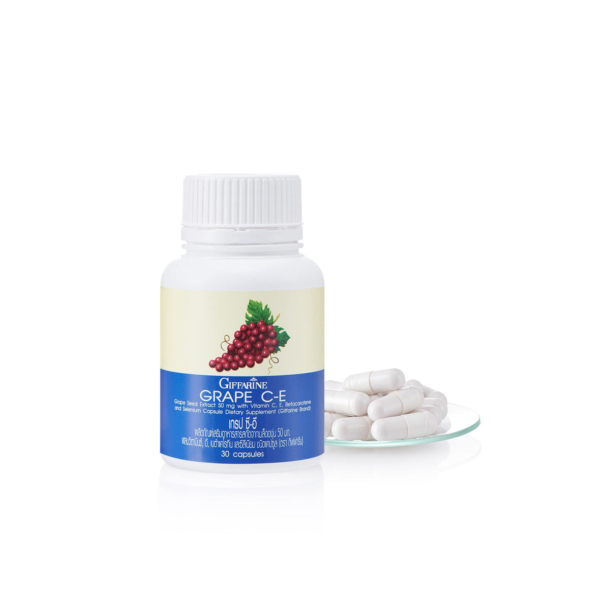 Giffarine Grape C E Grape Seed Extract for Skin Nourishment 30 Capsules