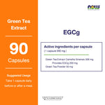 NOW Foods Green Tea Extract 400mg for Antioxidant Support 90 Veg Capsules