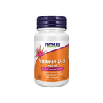 NOW Foods Vitamin D3 Softgels 400 IU for Bone and Immune Health 180 Softgels