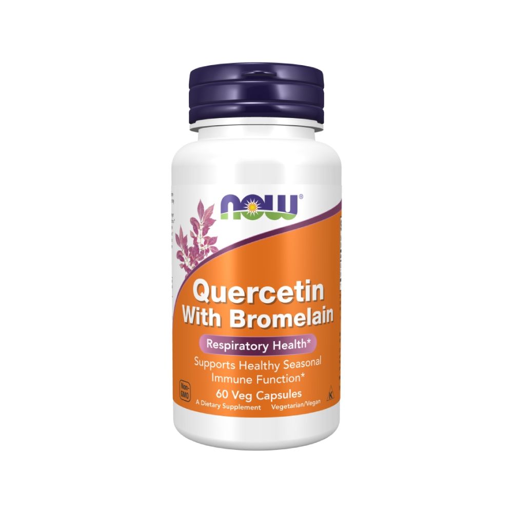 NOW Foods Quercetin Bromelain 400mg for Antioxidant Support 60 Veg Capsules