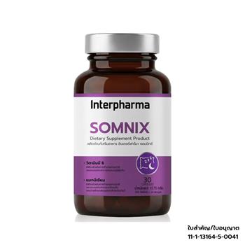 Interpharma Somnix GABA L Theanine for Restful Sleep Capsules 30 Capsules