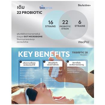 BioActive Tribiotic 28 Probiotic Powder for Gut Flora Balance Sachets 15 Sachets