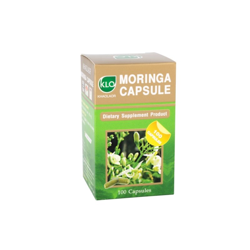 Khaolaor Moringa Leaf for Everyday Wellness Capsules 450mg 100 Capsules