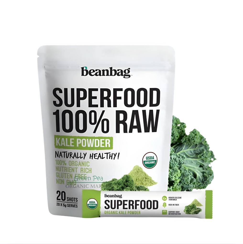 Beanbag Organic Kale Powder Superfood for Everyday Nutrient Support 100 g