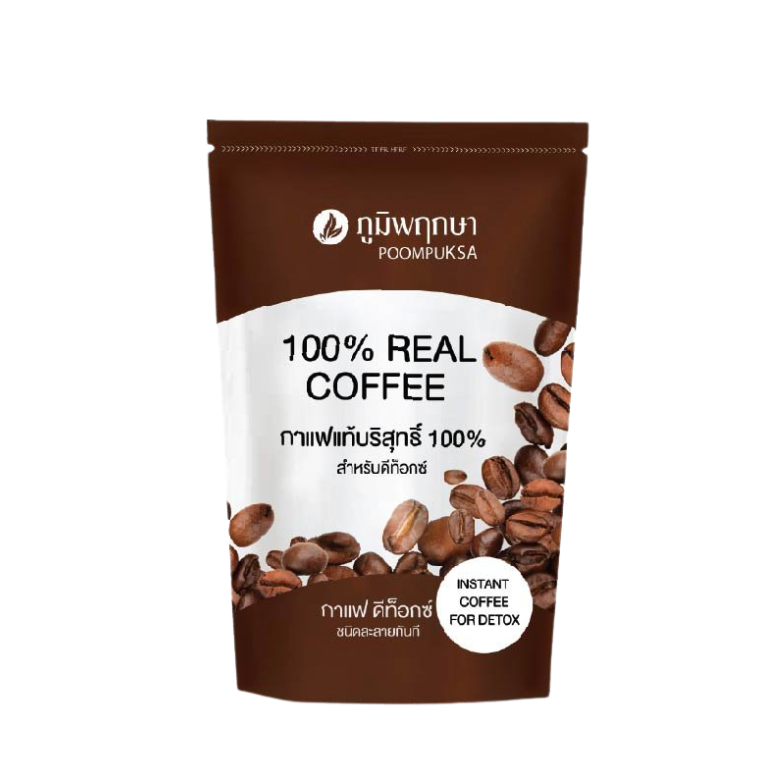 Poompuksa Pure Coffee Powder for Everyday Wellness 100 g