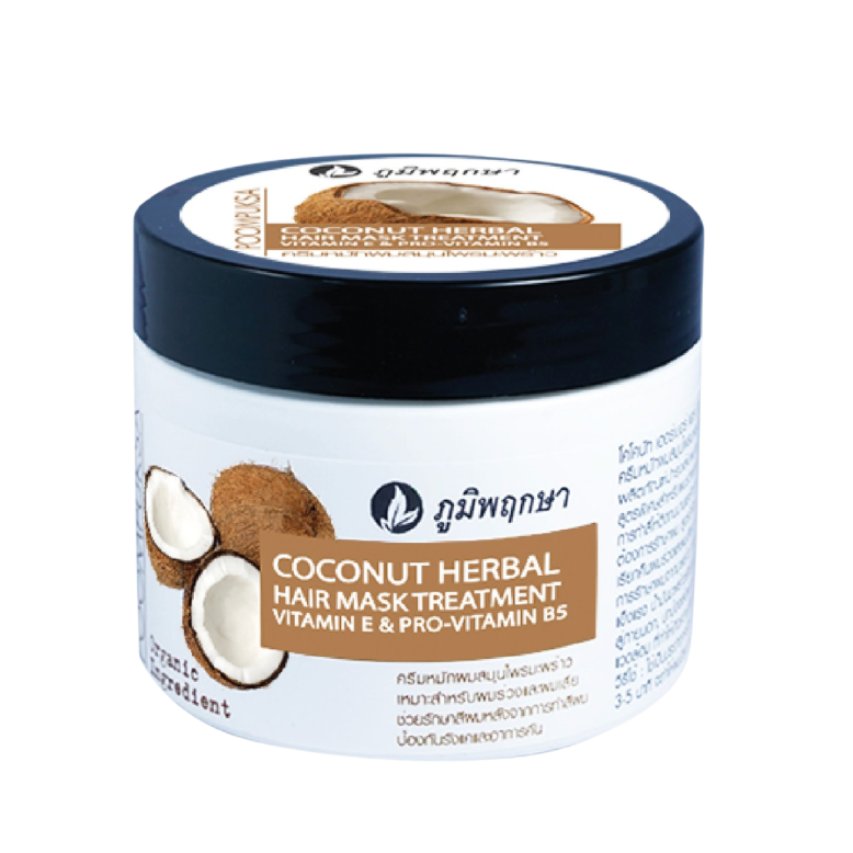 Poompuksa Coconut Herbal Hair Mask for Scalp and Hair Care 300 g