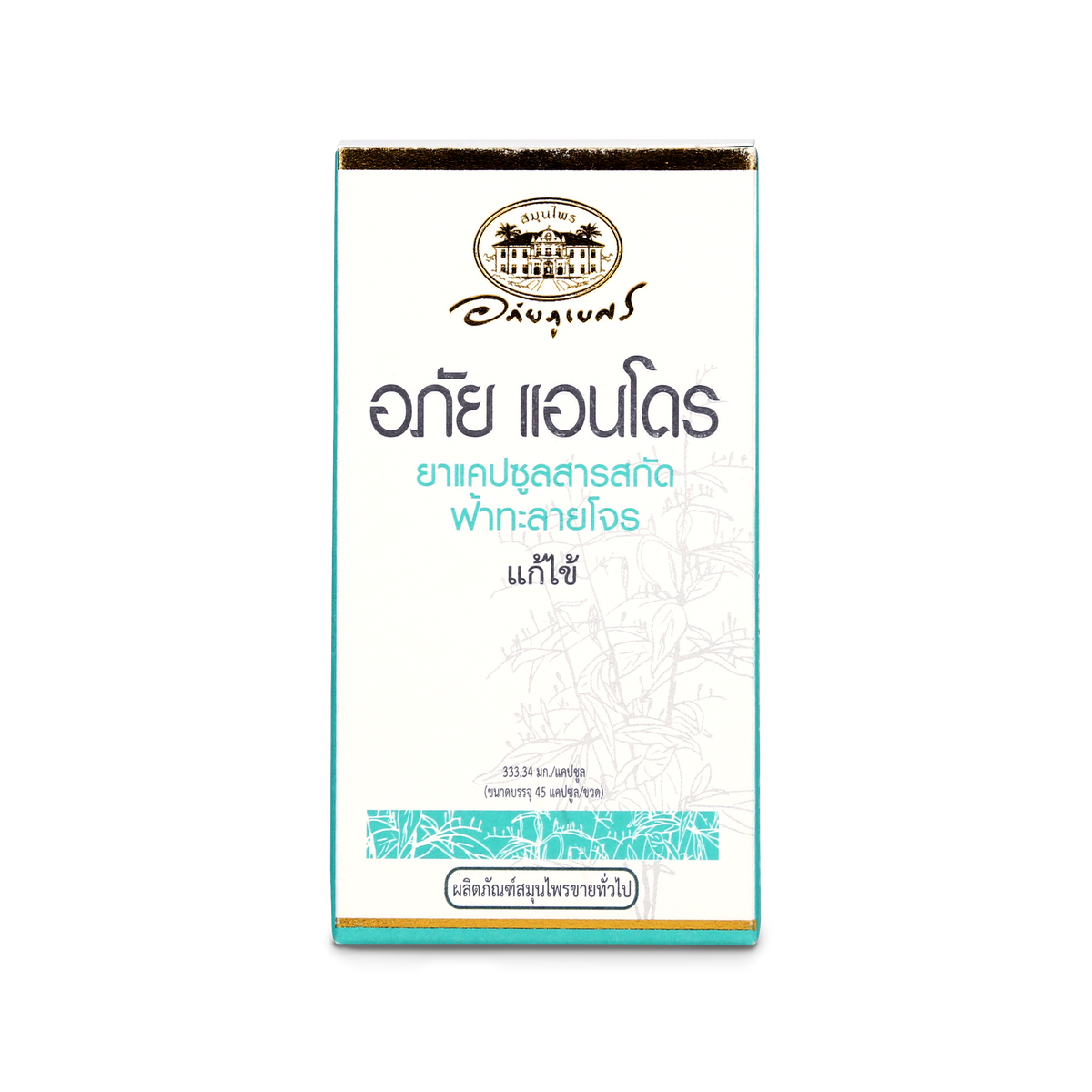 Abhaibhubejhr Andro Andrographis Extract Capsules ‚ 45 Capsules