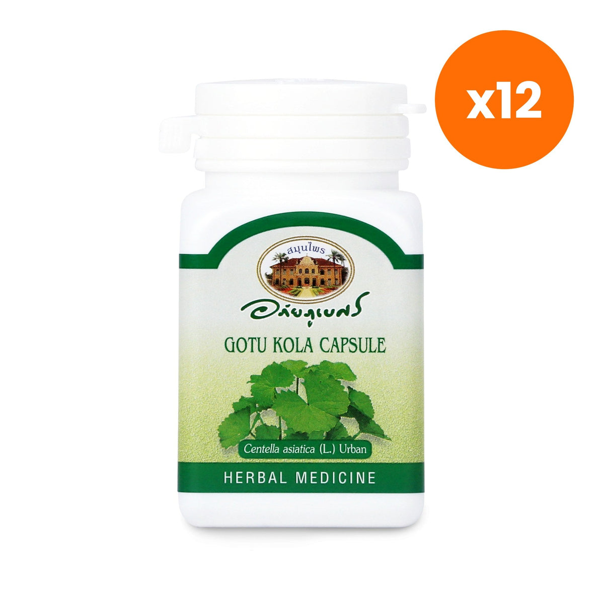 Abhaibhubejhr Gotu Kola Capsules for Urinary Wellness 70 Capsules