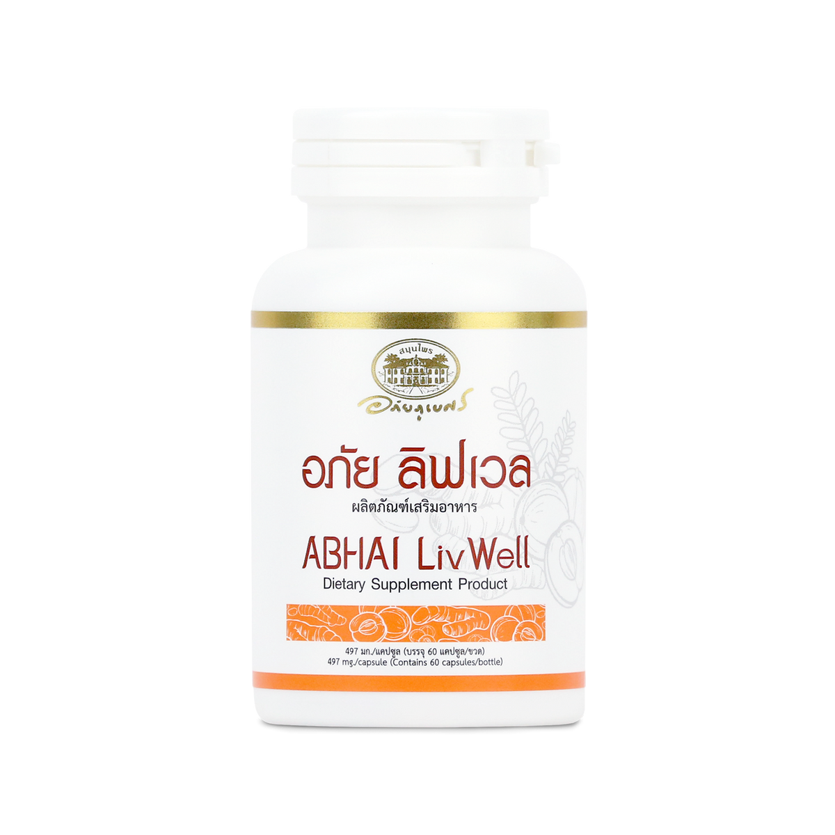 Abhaibhubejhr Livwell Turmeric and Amla Capsules ‚ 60 Capsules