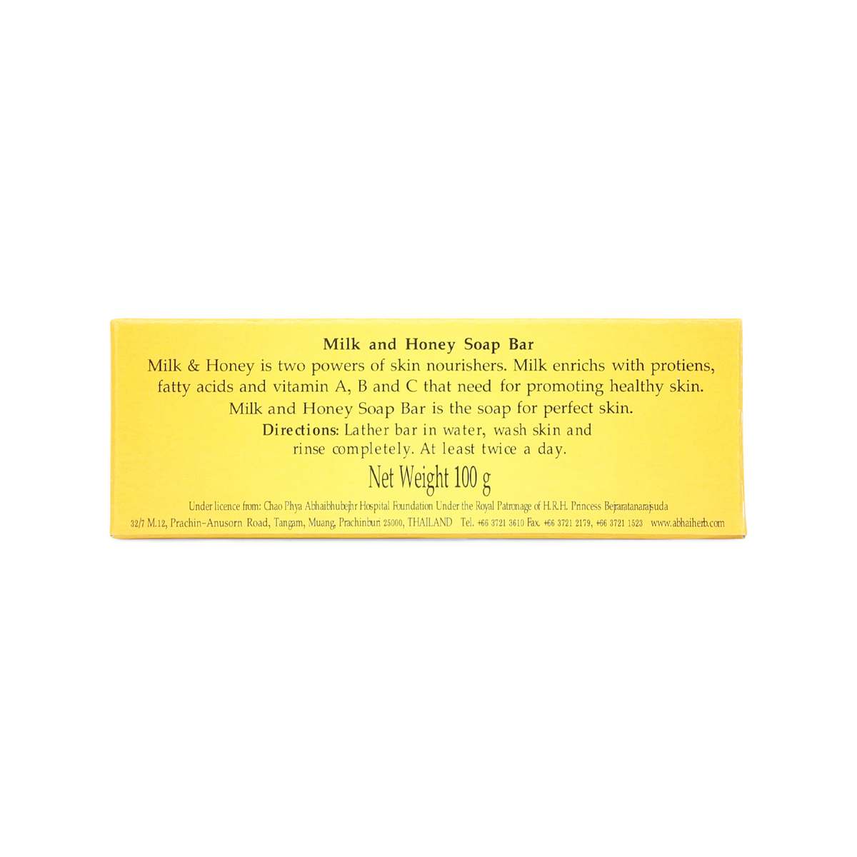Abhaibhubejhr Milk and Honey Soap Bar ‚ 100 g