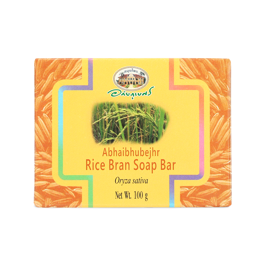 Abhaibhubejhr Rice Bran Herbal Soap Bar ‚ 100 g