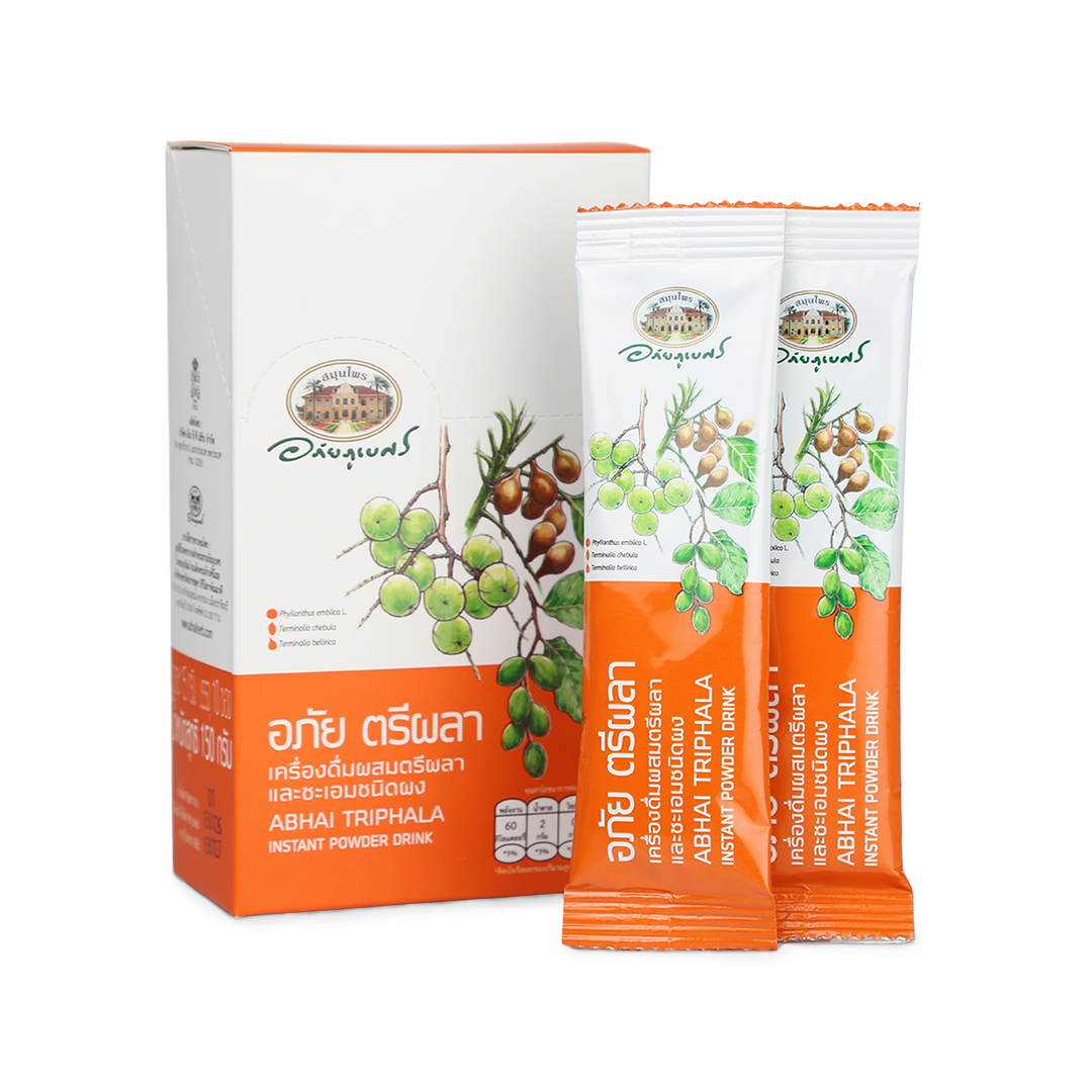 Abhaibhubejhr Triphala and Licorice Drink Powder ‚ 10 Sachets