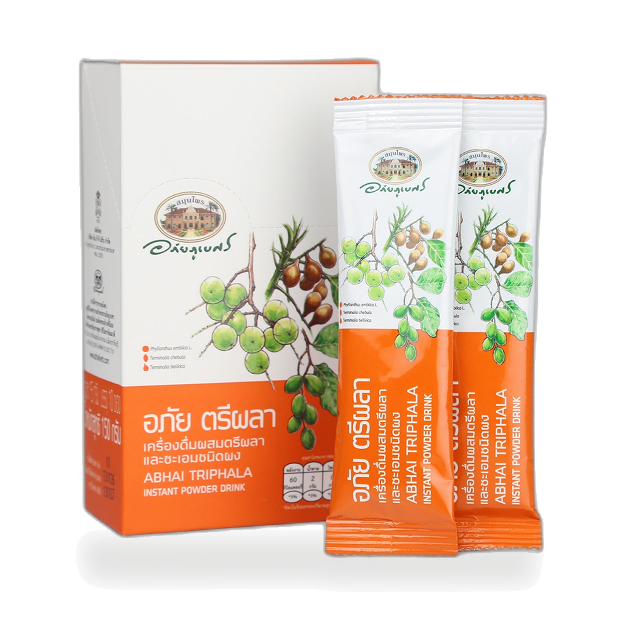 Abhaibhubejhr Triphala and Licorice Drink Powder ‚ 10 Sachets