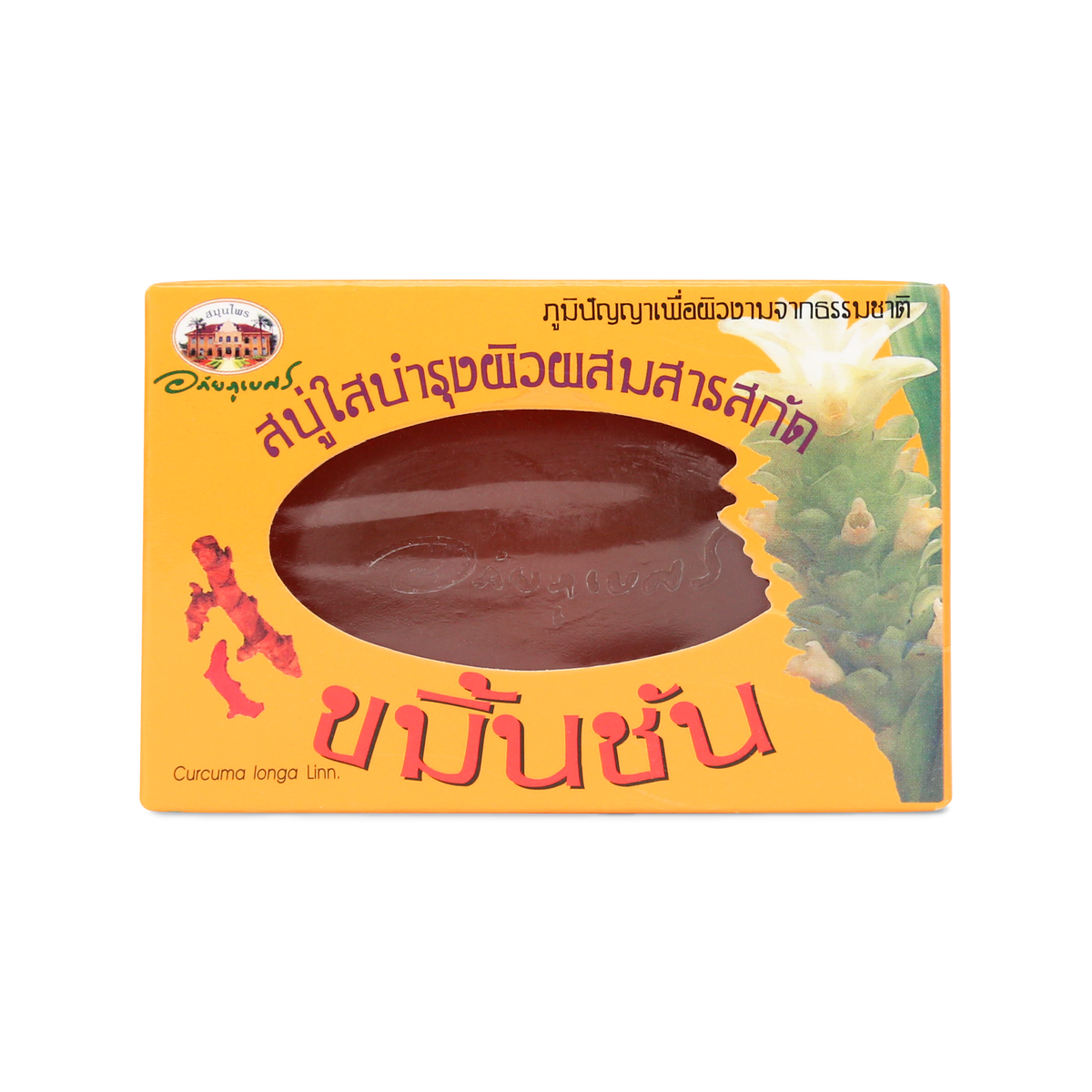 Abhaibhubejhr Turmeric Clear Soap with Vitamin E ‚ 100 g