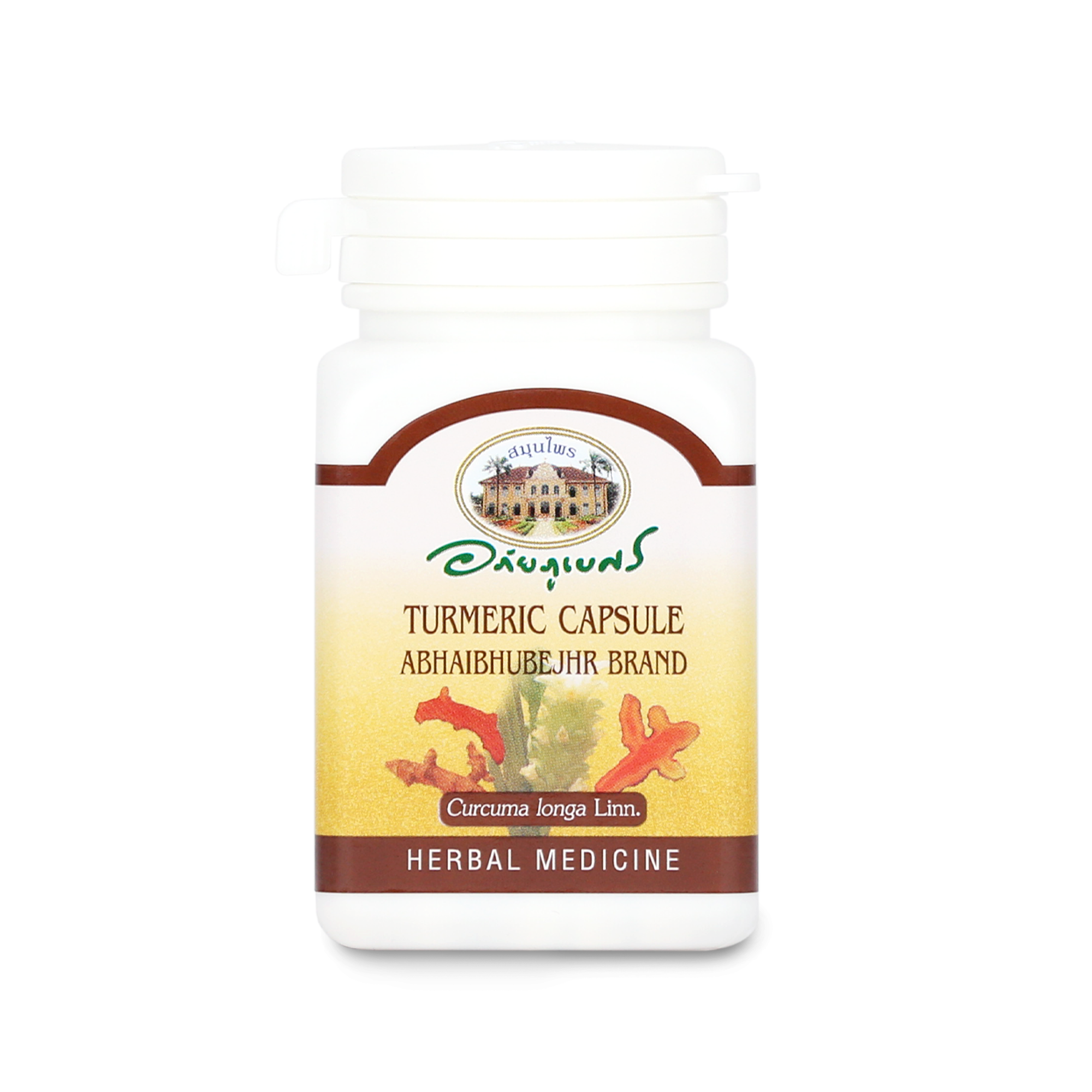 Abhaibhubejhr Turmeric (Curcuma Longa) Capsules ‚ 60 Capsules