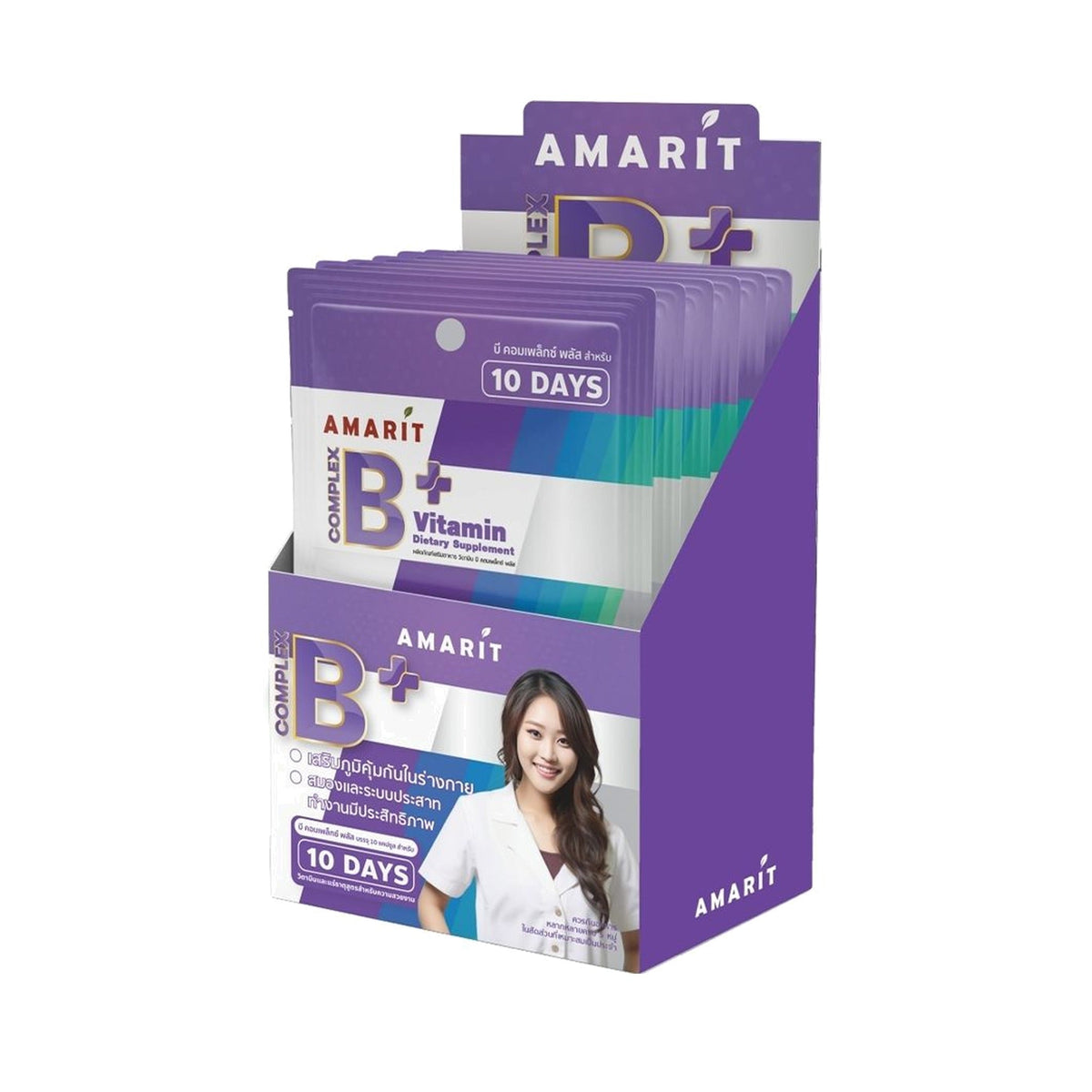 Amarit B Complex Plus Capsules ‚ 6 x 10 Capsules