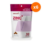 Amarit Zinc Plus Capsules 75mg for Skin Hair and Nails 30 Capsules