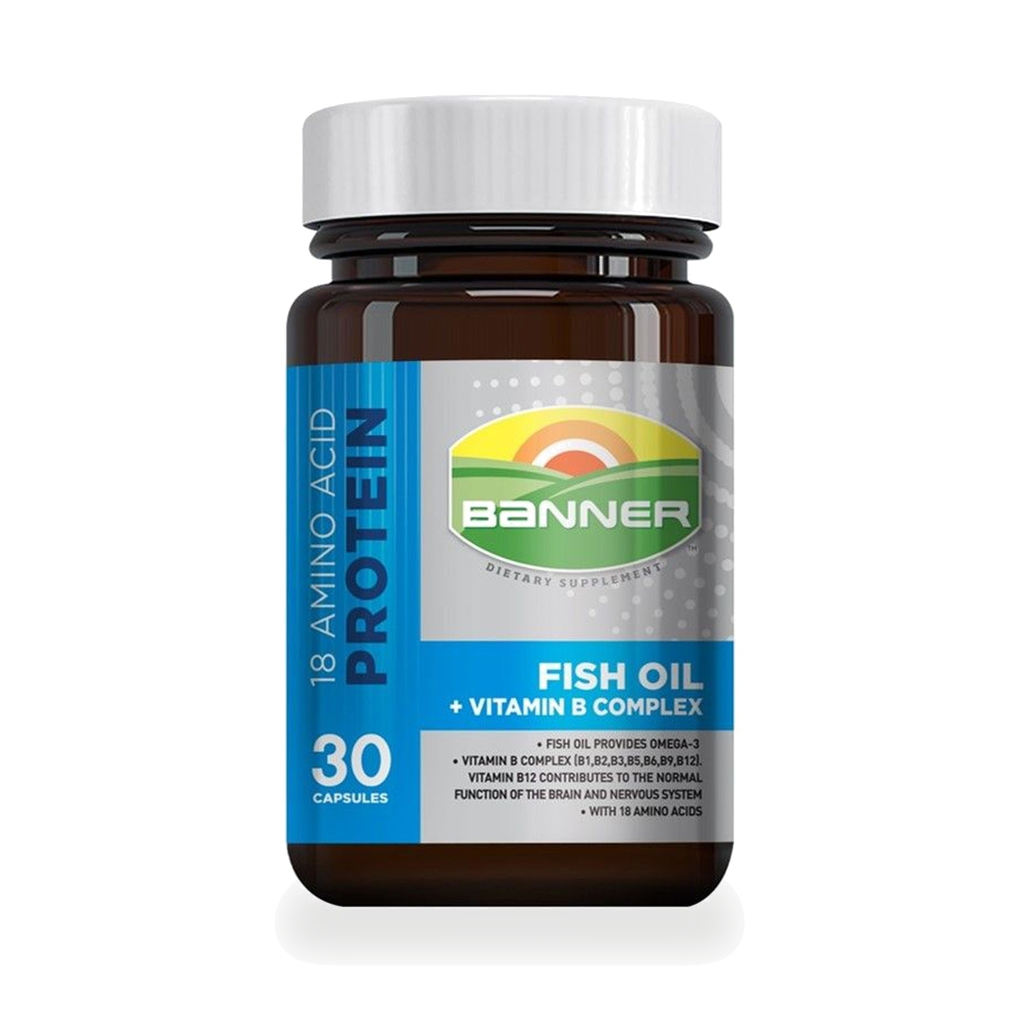 Banner Hi-B with Fish Oil Amino Acid Capsules ‚ 30 Capsules