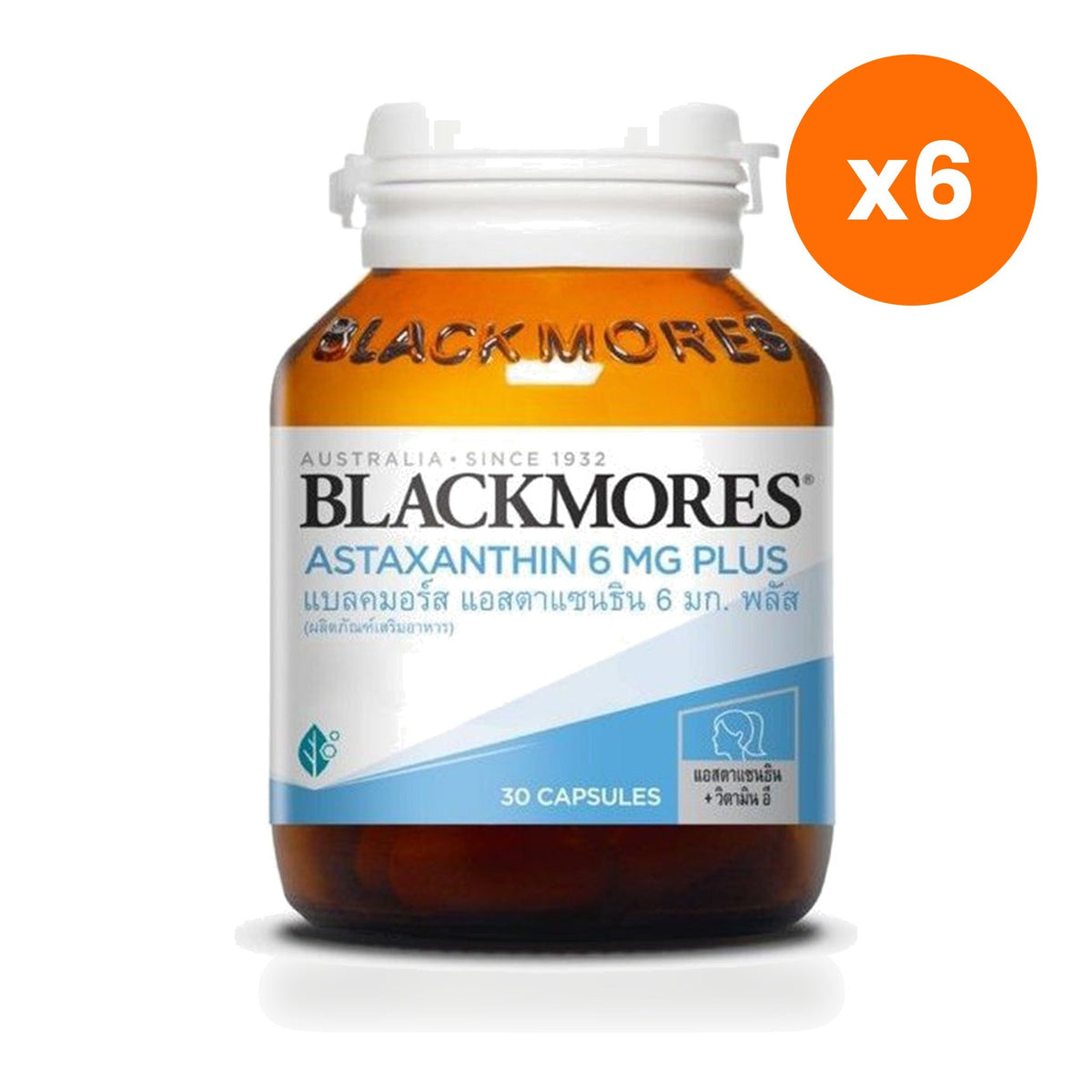 Blackmores Astaxanthin Capsules 6mg for Skin Nourishment 30 Capsules