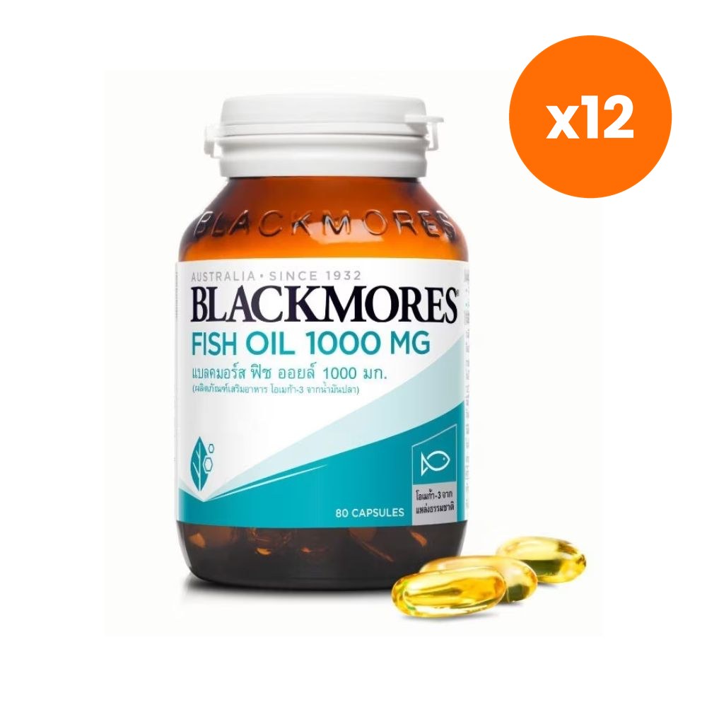Blackmores Fish Oil 1000mg Omega 3 for Heart and Brain Health 80 Capsules