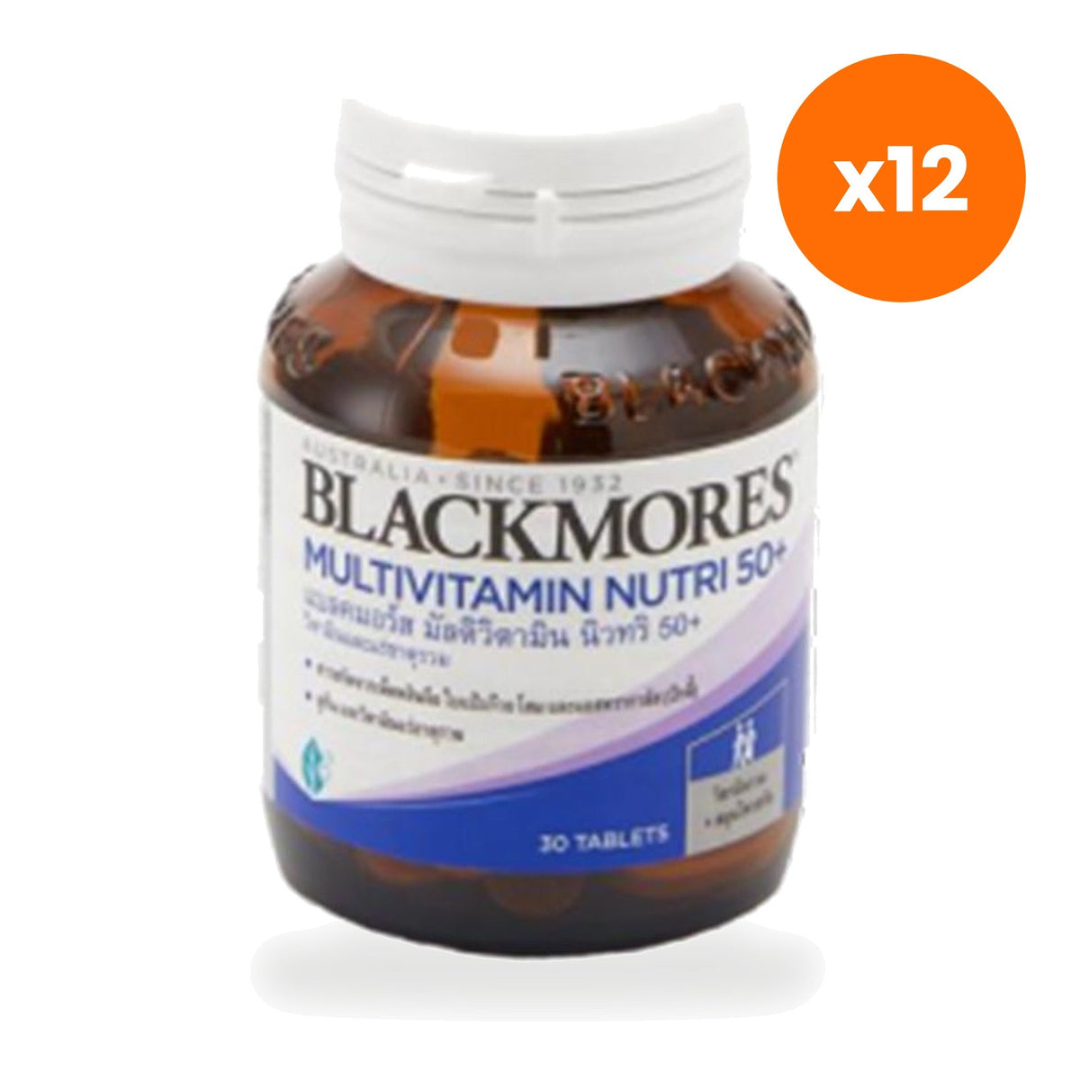 Blackmores Multi Nutri 50+ Multivitamin Ginkgo for Eye Health Support 30 Tablets