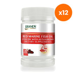 BRAND'S Red Marine Fish Oil Capsules 500mg for Omega 3 Support 20 Capsules
