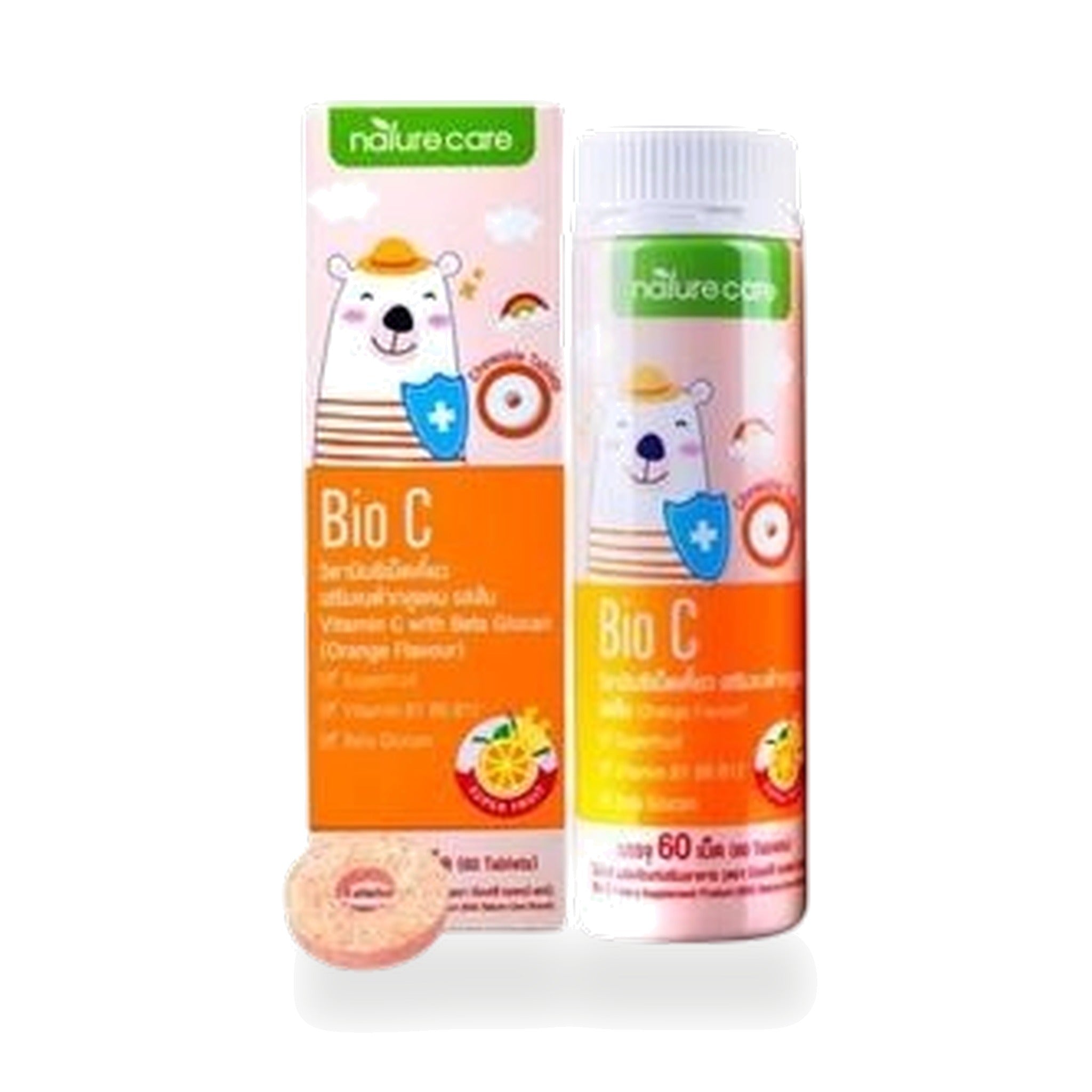BSC Nature Care Bio C Orange Chewable Tablets for Children ‚ 60 Tablets
