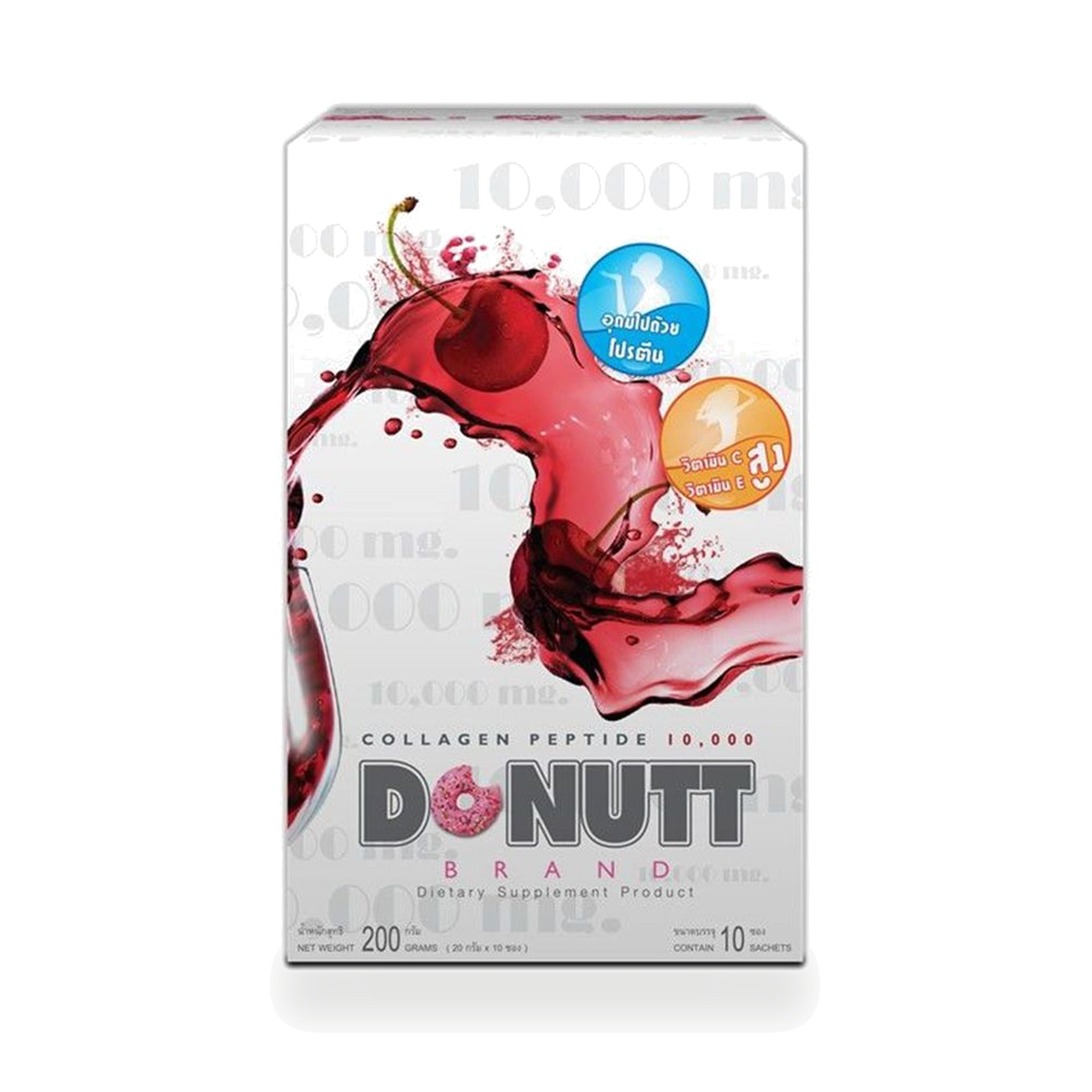 Donutt Collagen Peptide 10000 Drink Powder ‚ 10 x 20 g Sachets