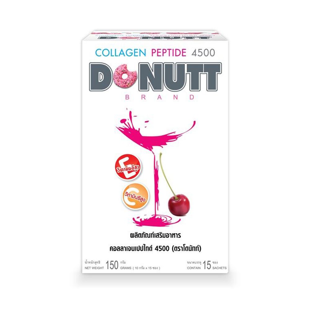 Donutt Collagen Peptide 4500mg Drink Powder ‚ 15 x 10 g Sachets