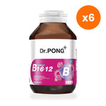 Dr.Pong B Complex B1 B6 B12 Capsules for Everyday Energy 60 Capsules