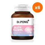 Dr.Pong Gluta 250 SL Glutathione Tablets for Skin Radiance 30 Tablets