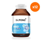 Dr.Pong Mag Magnesium Capsules 350mg for Muscle and Nerve Support 60 Capsules