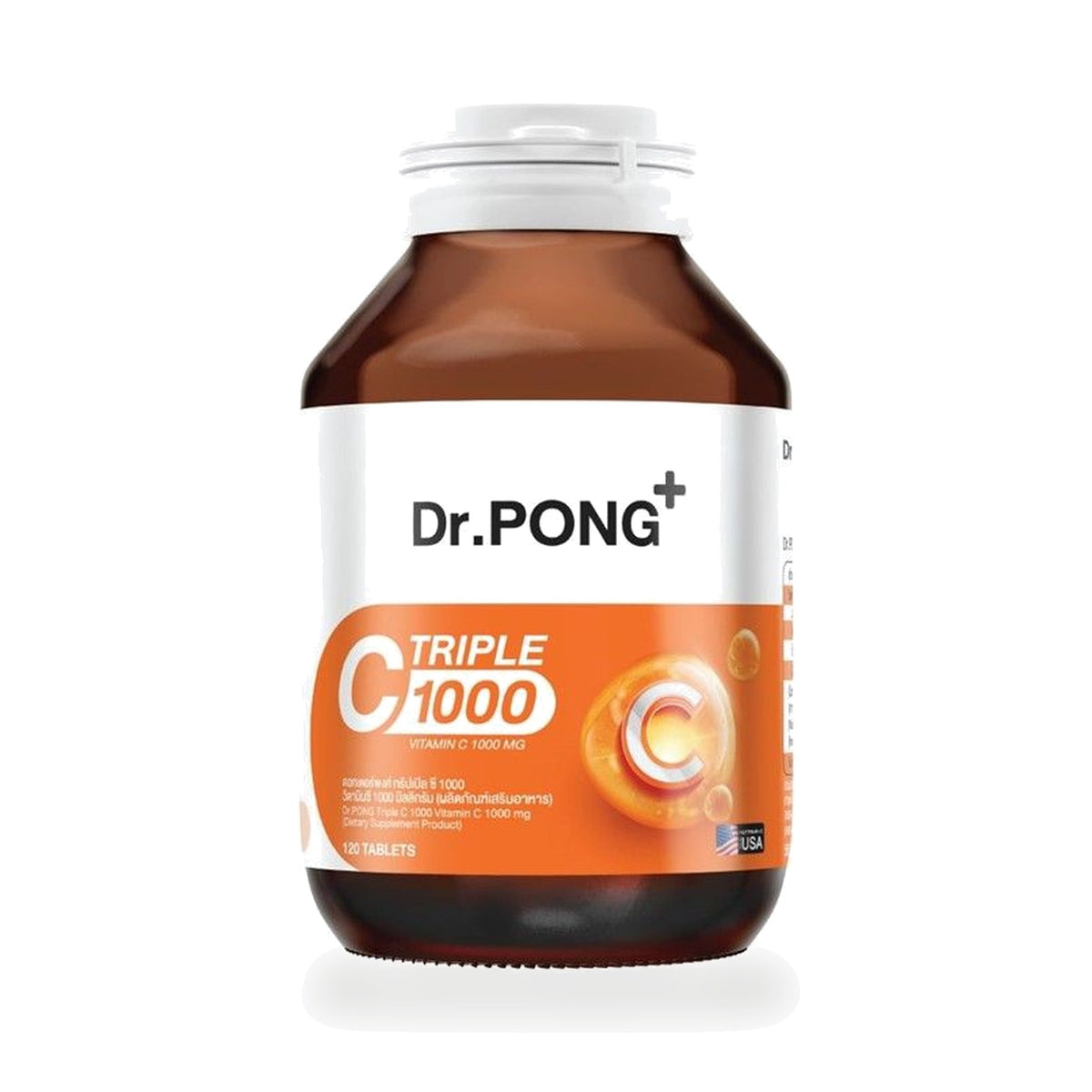 Dr.Pong Triple C 1000 Vitamin C Tablets ‚ 120 Tablets