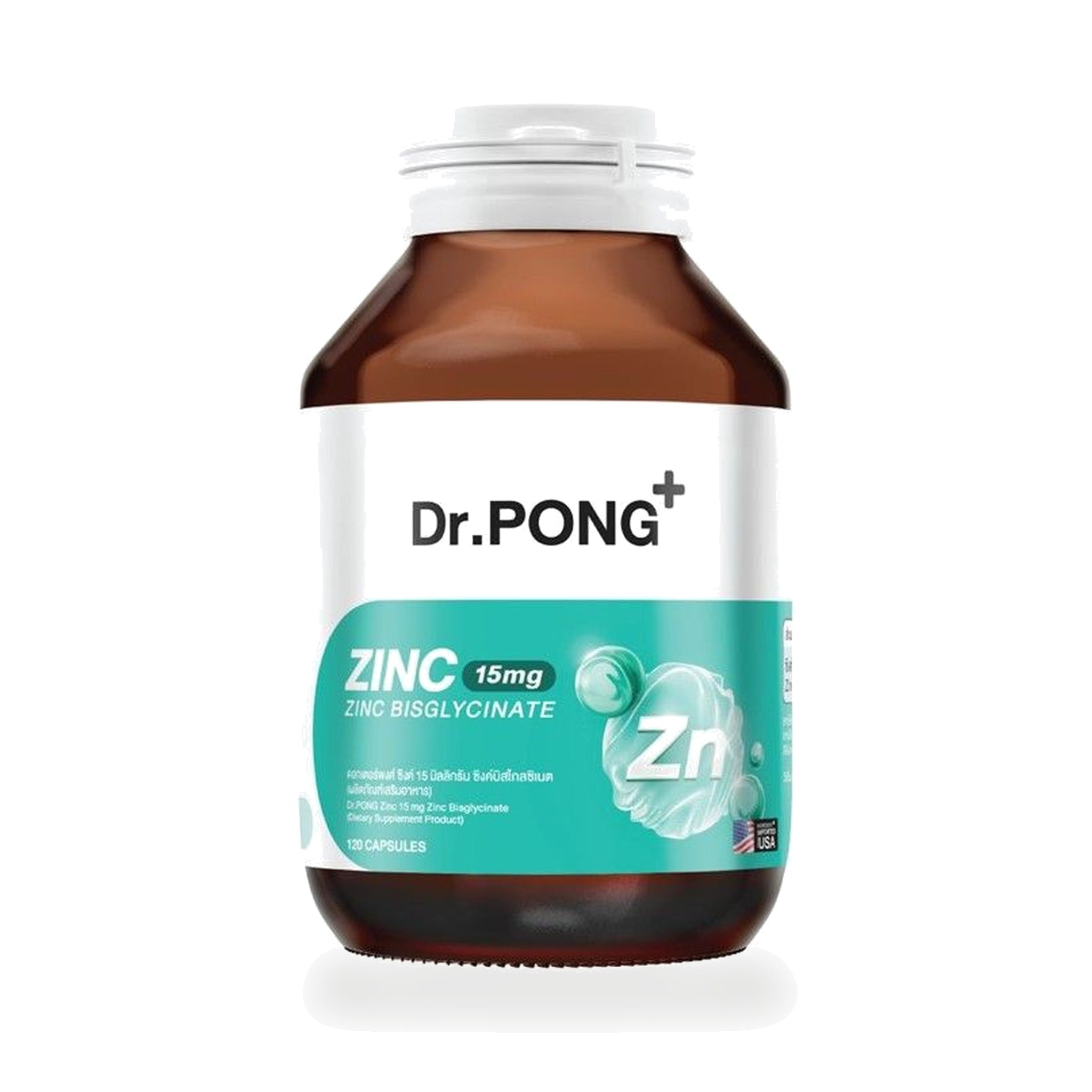 Dr.Pong Zinc Bisglycinate Capsules ‚ 120 Capsules