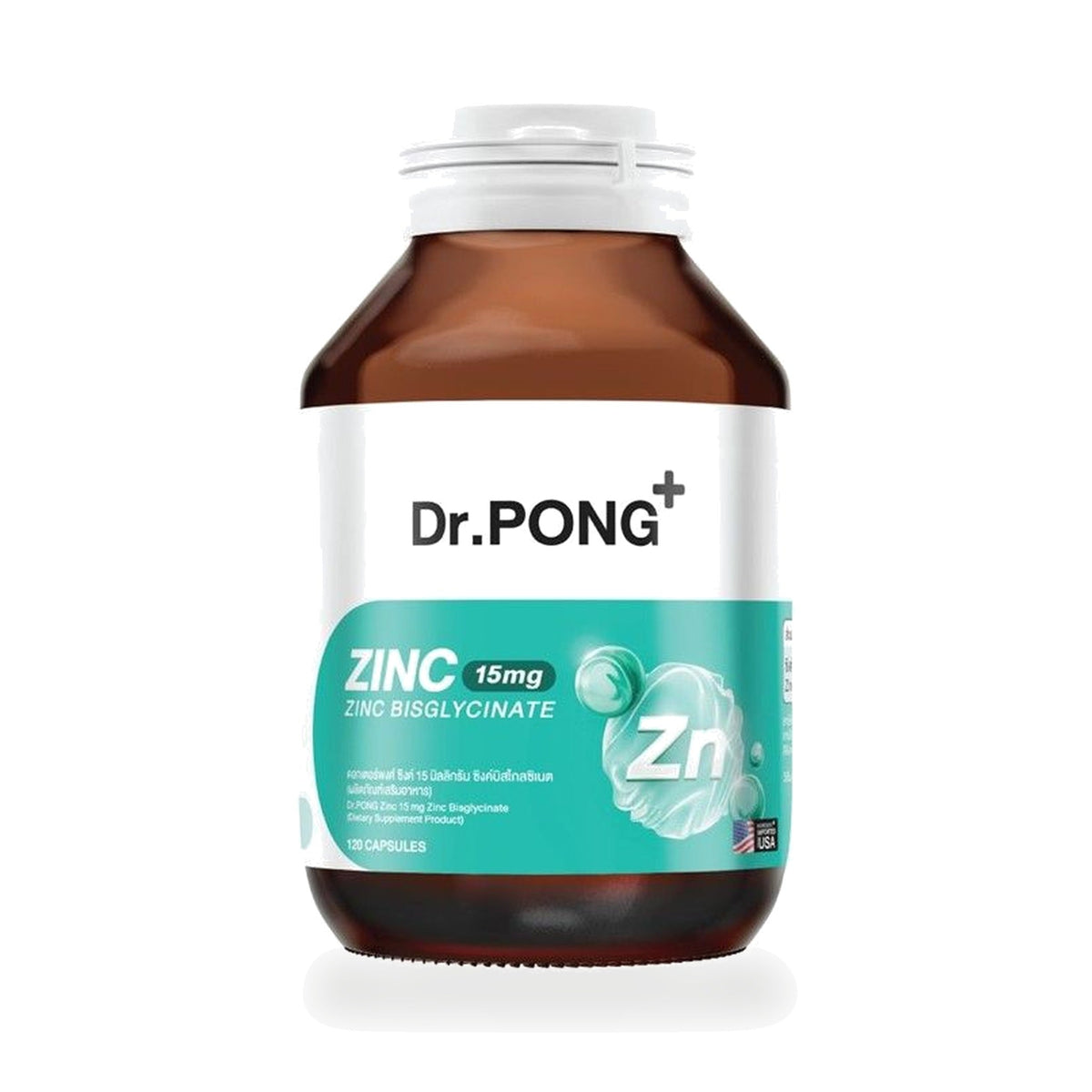 Dr.Pong Zinc Bisglycinate Capsules ‚ 120 Capsules