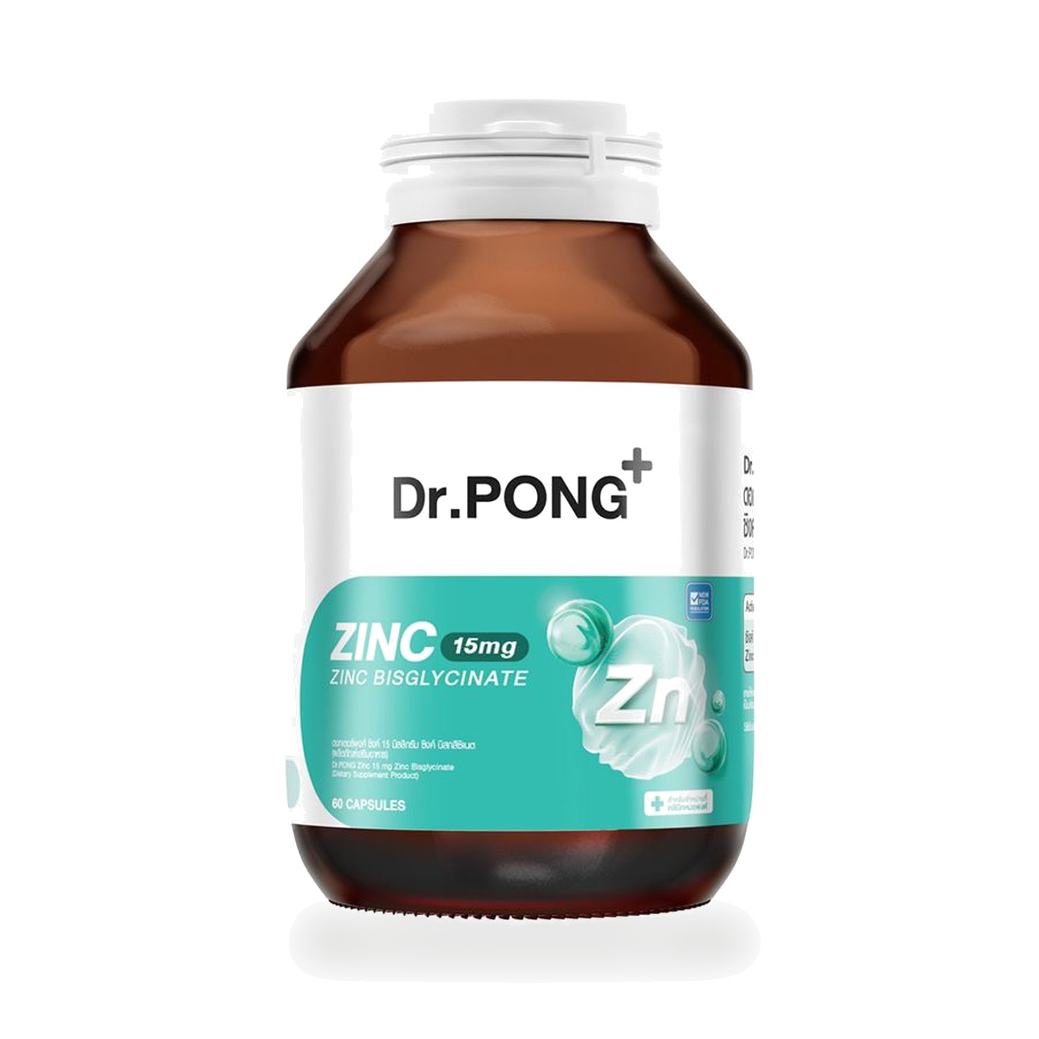 Dr.Pong Zinc Bisglycinate Capsules 15mg ‚ 60 Capsules
