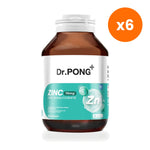 Dr.Pong Zinc Bisglycinate Capsules 15mg for Skin Hair and Nail Health 60 Capsules