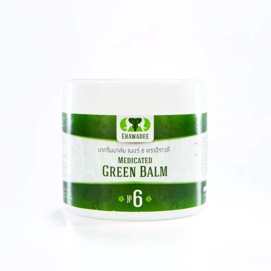 Erawadee Cooling Green Herbal Balm (Salet Phangphon) ‚ 250 g
