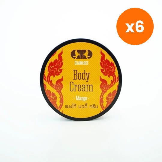 Erawadee Mango Body Cream Moisturiser for Soft Supple Skin 250 g