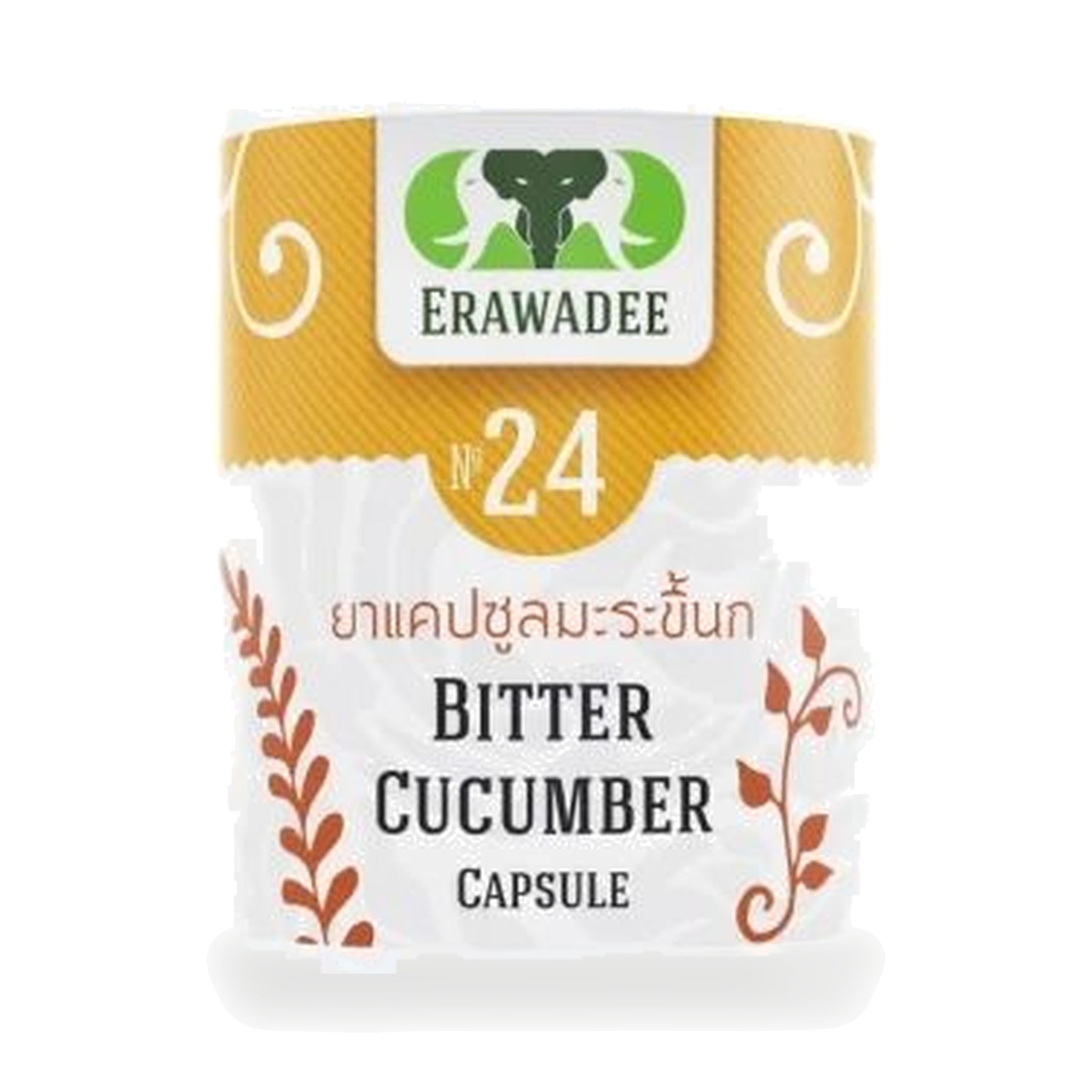 Erawadee No.24 Bitter Melon Capsules 250mg ‚ 100 Capsules
