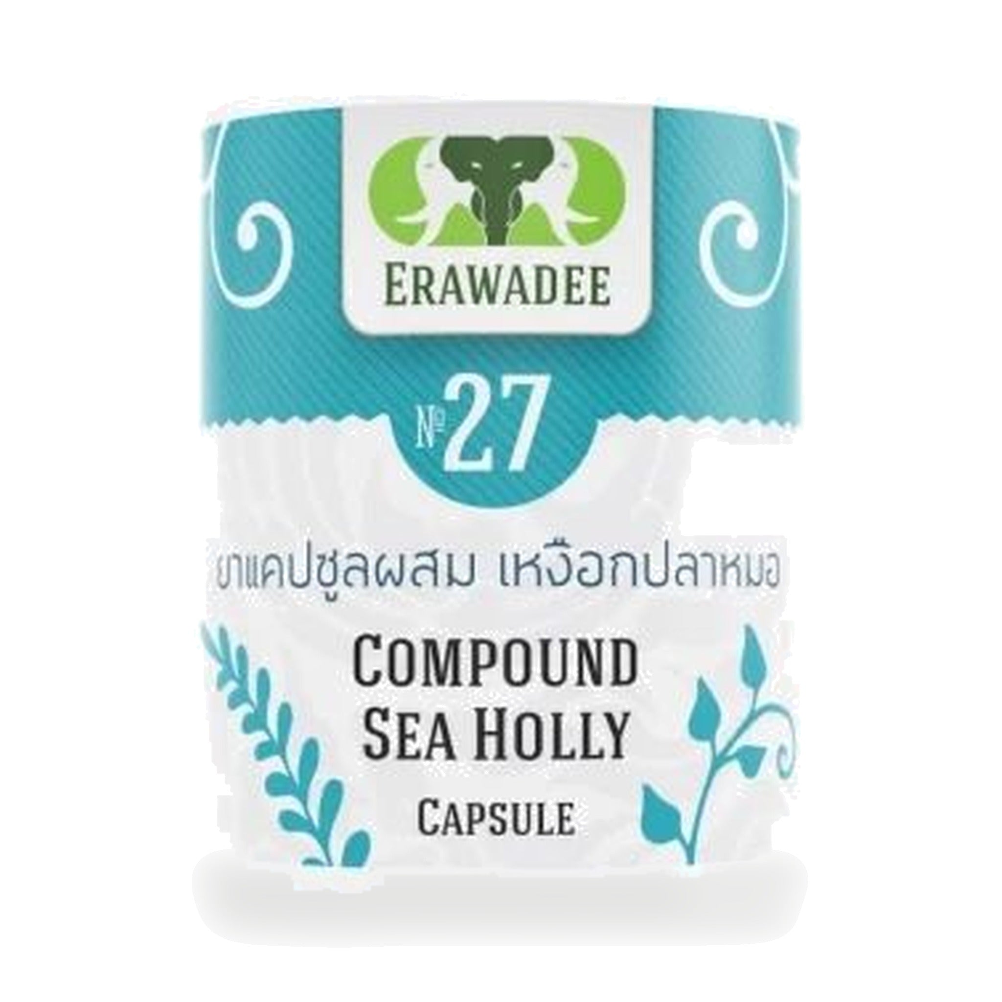 Erawadee No.27 Sea Holly Acanthus Capsules 250mg ‚ 100 Capsules