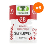 Erawadee No.28 Safflower Capsules 250mg for Heart and Circulation Support 100 Capsules