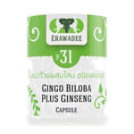 Erawadee No.31 Ginkgo Biloba & Panax Ginseng Capsules 250mg ‚ 100 Capsules