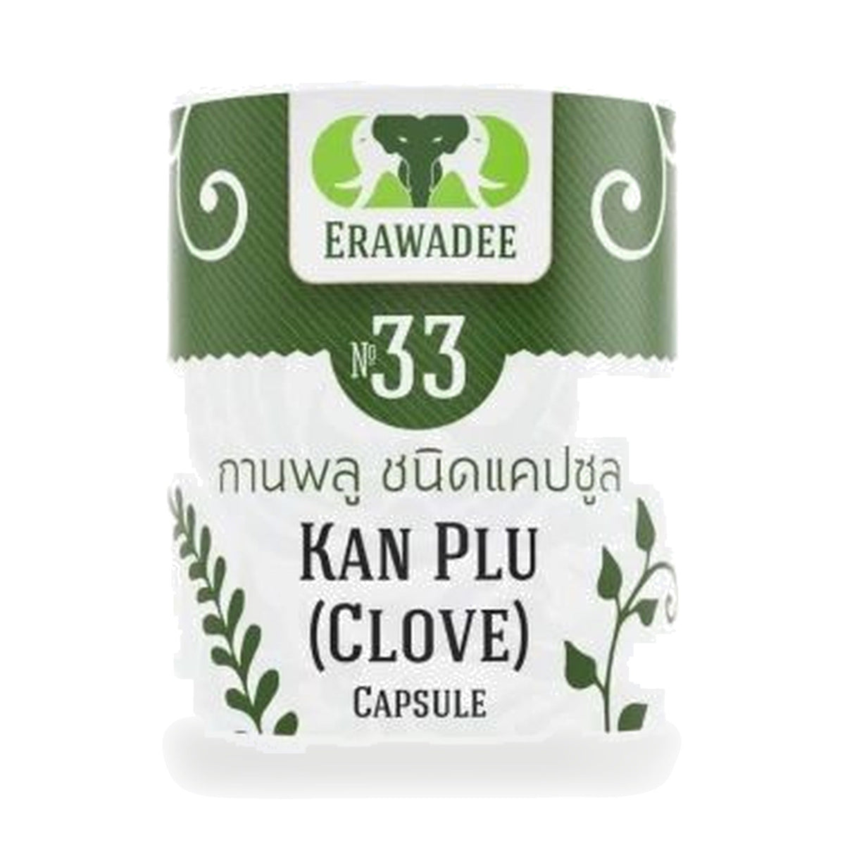 Erawadee No.33 Clove Capsules 250mg ‚ 100 Capsules