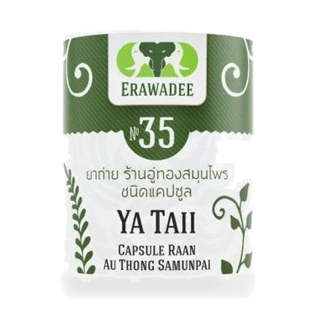 Erawadee No.35 Ya Rabai Herbal Capsules 250mg ‚ 100 Capsules